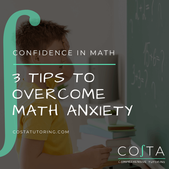 Anxiety overcome maths kiddos