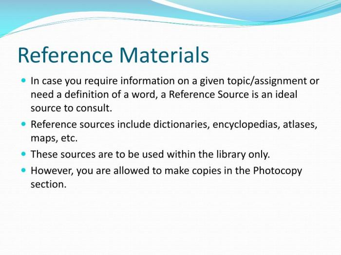 Research materials